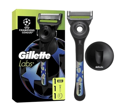 Станок для бритья мужской (Бритва) Gillette Labs CHAMPIONS LEAGUE + 1 картридж и крепление