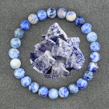 Браслет из натурального камня Blue Spot stone