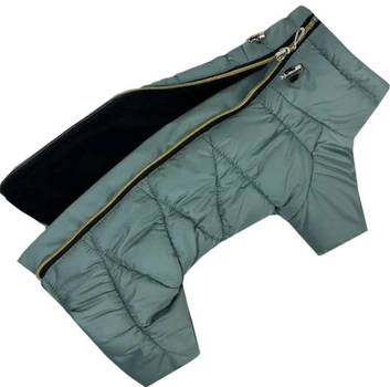 Зимний комбинезон для собак на молнии Dogs Bomba Comfort мята R-64 1р