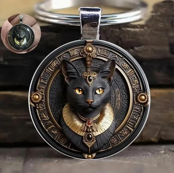 Брелок для ключей Египетский кот 3*6 см (EG0075)