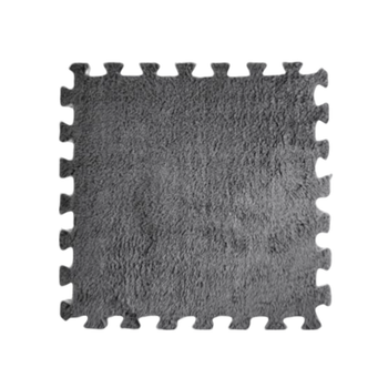 Килимок-пазл дитячий 90×120 см 12 шт тепла підлога з плюшевим покриттям Сірий (JDT-0849113)