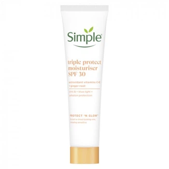 Крем для лица SIMPLE PROTECT&GLOW Увлажняющий Тройной защиты с SPF30, 40 мл (8717163866900)