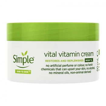 Ночной крем SIMPLE Витаминный KIND TO SKIN 50 мл (8710447485552)