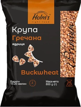 Крупа гречана HOLM'S light food ядриця 800 г