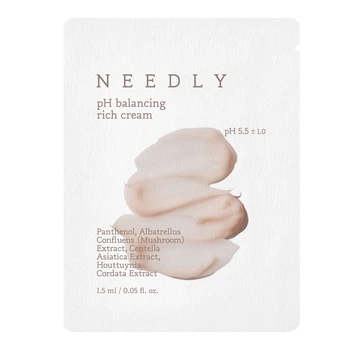 Інтенсивний зволожуючий крем з екстрактом гриба Альбатрелус Needly pH Balancing Rich Cream, тестер 1.5 мл