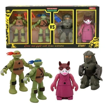 Набор фигурок Star Toys Factor Черепашки ниндзя 4шт 15 см Подвижные руки со светом (B8-5)