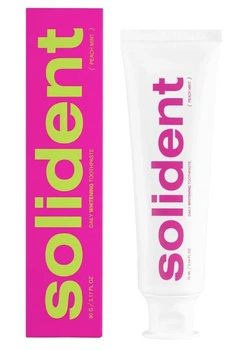 Щоденна відбілювальна зубна паста Solident Daily Whitening Toothpaste Peach Mint Персик-м'ята 90 г