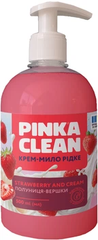 Рідке крем-мило Pinka Clean полуниця-вершки 500 мл. (4823097601648)