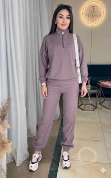 Женский костюм (кофта + штаны) Fashion 4SO_6030Purple S Лиловый (2000000940427)