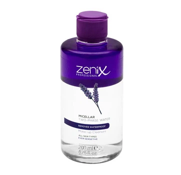 Двухфазная мицеллярная вода для снятия макияжа Zenix, 200 мл
