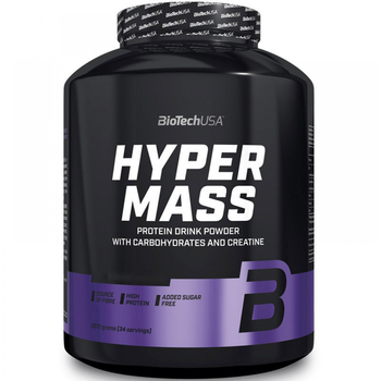 Гейнер з Вуглеводами та Креатином Hyper Mass - 2270 г Шоколад (5999076209576)