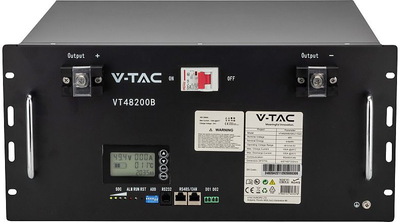 Akumulator LiFePO4 V-TAC LFP 9.6kWh 48V 200Ah (3800157693578)
