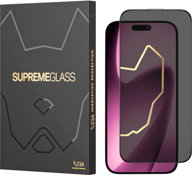 Захисне скло iLera DeLuxe Incognito Glass для Apple iPhone 17 Pro Black (ILINDL17PR)