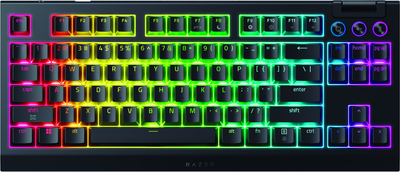 Клавіатура бездротова Razer BlackWidow V4 TKL Hyperspeed RGB Wireless/Bluetooth/USB Black (RZ03-05480100-R3M1)