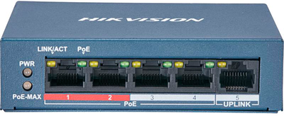 Przełącznik Hikvision DS-3E0105P-E/M(B)