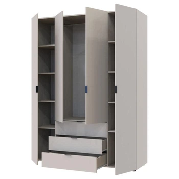 Шкаф распашной с 3 ящиками Doros Гелар Кашемир 155х49,5х203,4 см