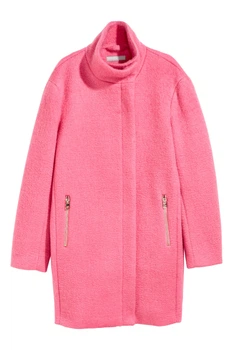 Пальто H&M 32 рожевий 4115341826