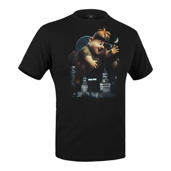 Футболка c рисунком Кибердрон M Combat Black