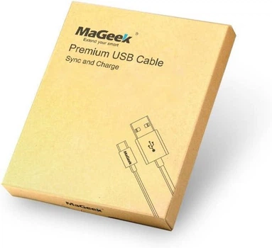 Кабель Micro USB MaGeek 5 шт 1 м USB 2.0 A-Micro B для Samsung HTC Sony LG Google Nokia білий N01 0006