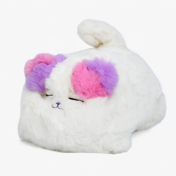 Іграшка інтерактивна Котик Fluff Pets 28 см — з рожево-фіолетовими