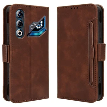 Чехол-книжка с кармашками Deexe Wallet Stand для ZTE Nubia Neo 3 GT - Brown