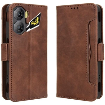 Чехол-книжка с кармашками Deexe Wallet Stand для ZTE Nubia Neo 3 - Brown