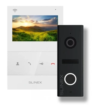 Комплект відеодомофона з функцією переадресації виклику на смартфон Slinex SQ-04N Cloud + ML-17HD