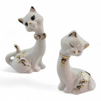 Кошки пара фарфоровые (7,5х5х2,8 см) 32713N