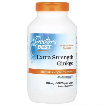 Гинкго, Doctor's Best, 120 мг, 360 растительных капсул