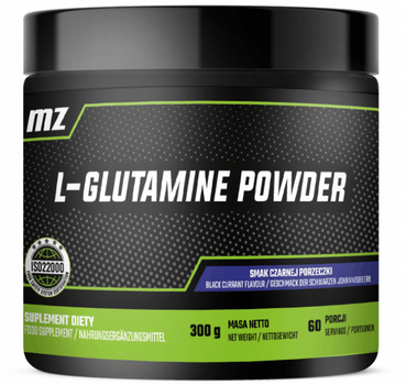 Suplement diety MZ L-Glutamine Powder Smak porzeczkowy 300 g (5905806910483)