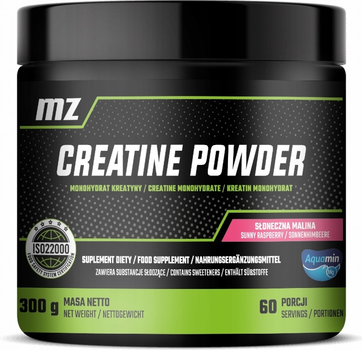 Suplement diety MZ Creatine Powder Smak malinowy 300 g (5904873481247)