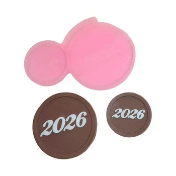 Силиконовый молд 2026 круглый