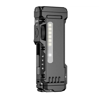 Многофункциональный ручной фонарик Wuben X4 Black с магнитом и дополнительным теплым и RGB светом (1500Лм, 205м, 1АКБ*18650)