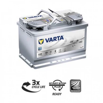 Акумулятор VARTA 70 Аг Start Stop plus AGM E39 (A7) 570901076