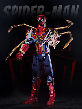 Большой конструктор блочный Человек Паук Spider Man Спайдер Мэн Марвел Marvel 37 см