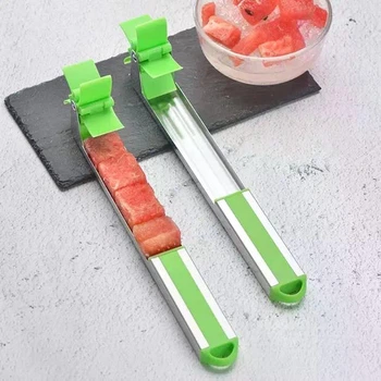 Пристрої для нарізки кавуна та дині SUNROZ Watermelon Slicer ніж-слайсер Зелений