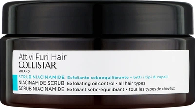Скраб для очищення шкіри голови - Collistar Attivi Puri Hair Niacinamide Scrub Exfoliating Oil Control 250ml (1330010-20314562)