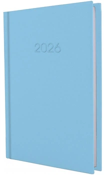 Ежедневник датированный Economix 2026 А5 Satin Голубой (E21612-11)