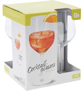 Kieliszki EH Excellent Houseware do drinków 600 ml 4 szt 94521 (8720573288910)