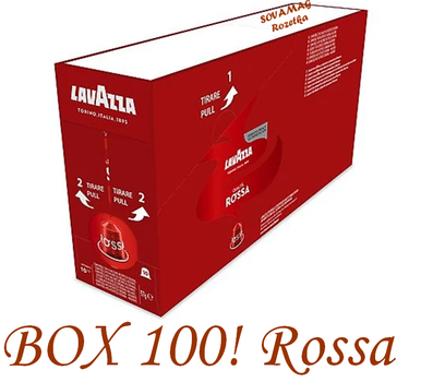 Ящик Кави в Капсулах Nespresso Lavazza Qualita Rossa Aluminium (10 пачок по 10 капсул)