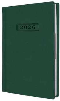 Ежедневник датированный Optima 2026 А5 Square Зеленый (O25204-04)