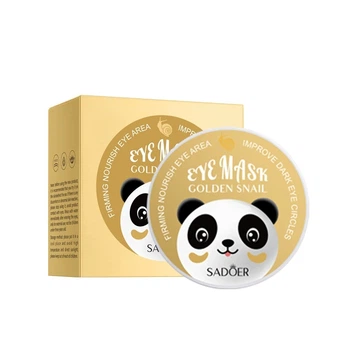 Гідрогелеві патчі для шкіри навколо очей SADOER Eye Mask Golden Snail з екстрактом золотого равлика, 60 шт