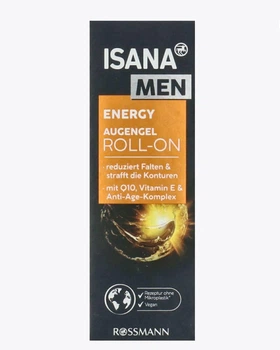 Мужская сыворотка под глаза от морщин Q10 ISANA MEN Augengel Roll-on 15 мл
