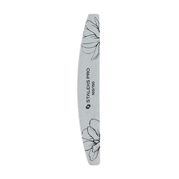 Пилочка для ногтей минеральная полумесяц Staleks Pro Expert 40 100/150 грит