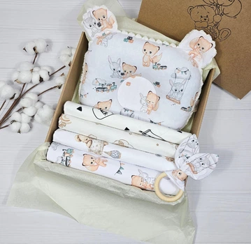Набор пеленок для новорожденных a.l.babybox Сказочные друзья