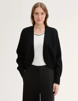 Кардиган Tom Tailor Ж1119281 (1044103) колір чорний (Ж1119281 - 215461)