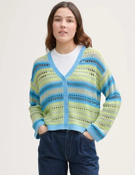 Кофта Tom Tailor Ж1119360 (1046665) колір жовтий блакитний S
