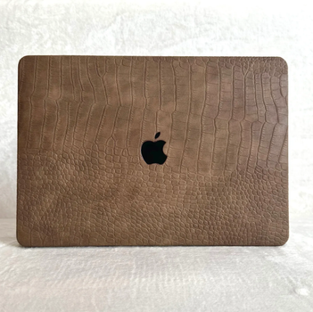 Чохол накладка на MacBook Pro 13 M1/M2/M3 ШКІРЯНИЙ, Коричневий