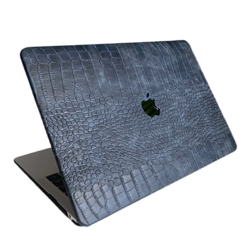 Чохол накладка на MacBook Pro 13 M1/M2/M3 ШКІРЯНИЙ, Синій