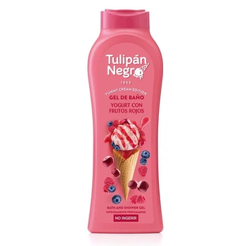 Парфумований гель для душу Tulipan Negro Floral Collection Bath And Shower Gel - Ягідний йогурт, 650 мл